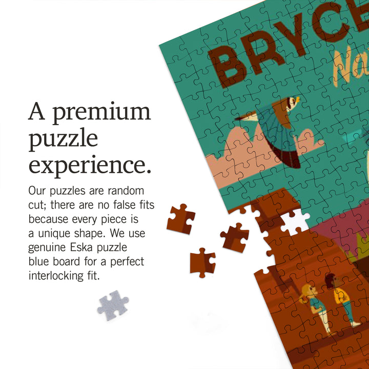 Bryce Canyon National Park, Utah, Geometric National Park Series, Jigsaw Puzzle Puzzle Lantern Press 
