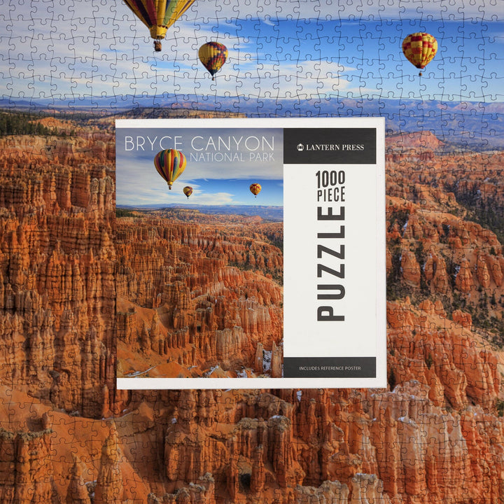 Bryce Canyon National Park, Utah, Hot Air Balloons, Jigsaw Puzzle Puzzle Lantern Press 
