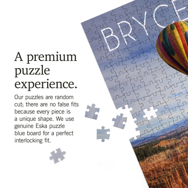 Bryce Canyon National Park, Utah, Hot Air Balloons, Jigsaw Puzzle Puzzle Lantern Press 
