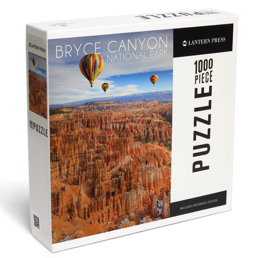 Bryce Canyon National Park, Utah, Hot Air Balloons, Jigsaw Puzzle Puzzle Lantern Press 