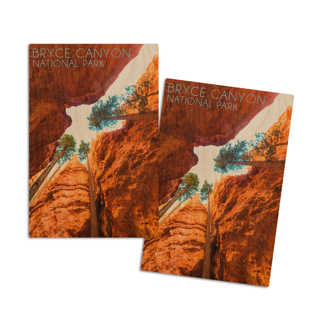 Bryce Canyon National Park, Utah, Navajo Loop Trail, Lantern Press Photography, Wood Signs and Postcards Wood Lantern Press 4x6 Wood Postcard Set 