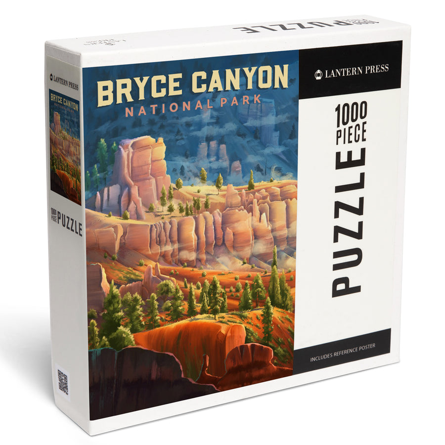 Bryce Canyon National Park, Utah, Oil Painting, Jigsaw Puzzle Puzzle Lantern Press 
