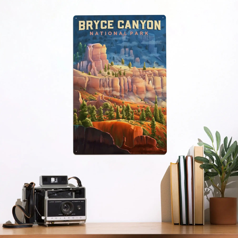Bryce Canyon National Park, Utah, Oil Painting, Metal Signs Metal Lantern Press 