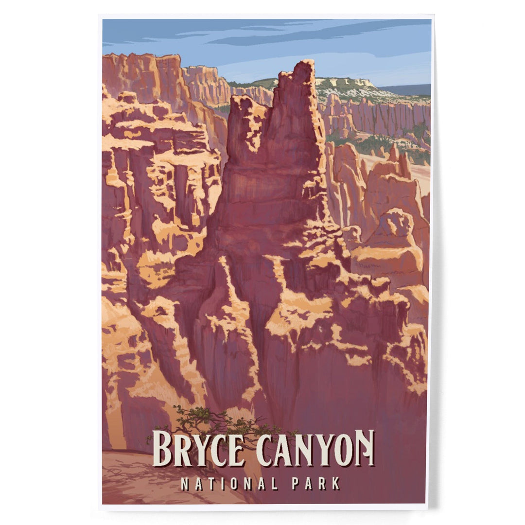 Bryce Canyon National Park, Utah, Painterly National Park Series, Art & Giclee Prints - Lantern Press