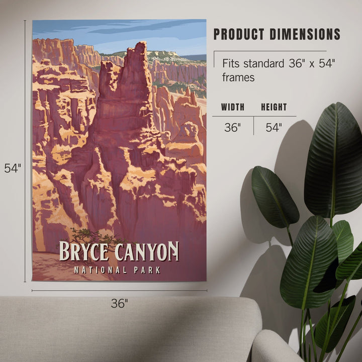 Bryce Canyon National Park, Utah, Painterly National Park Series, Art & Giclee Prints - Lantern Press