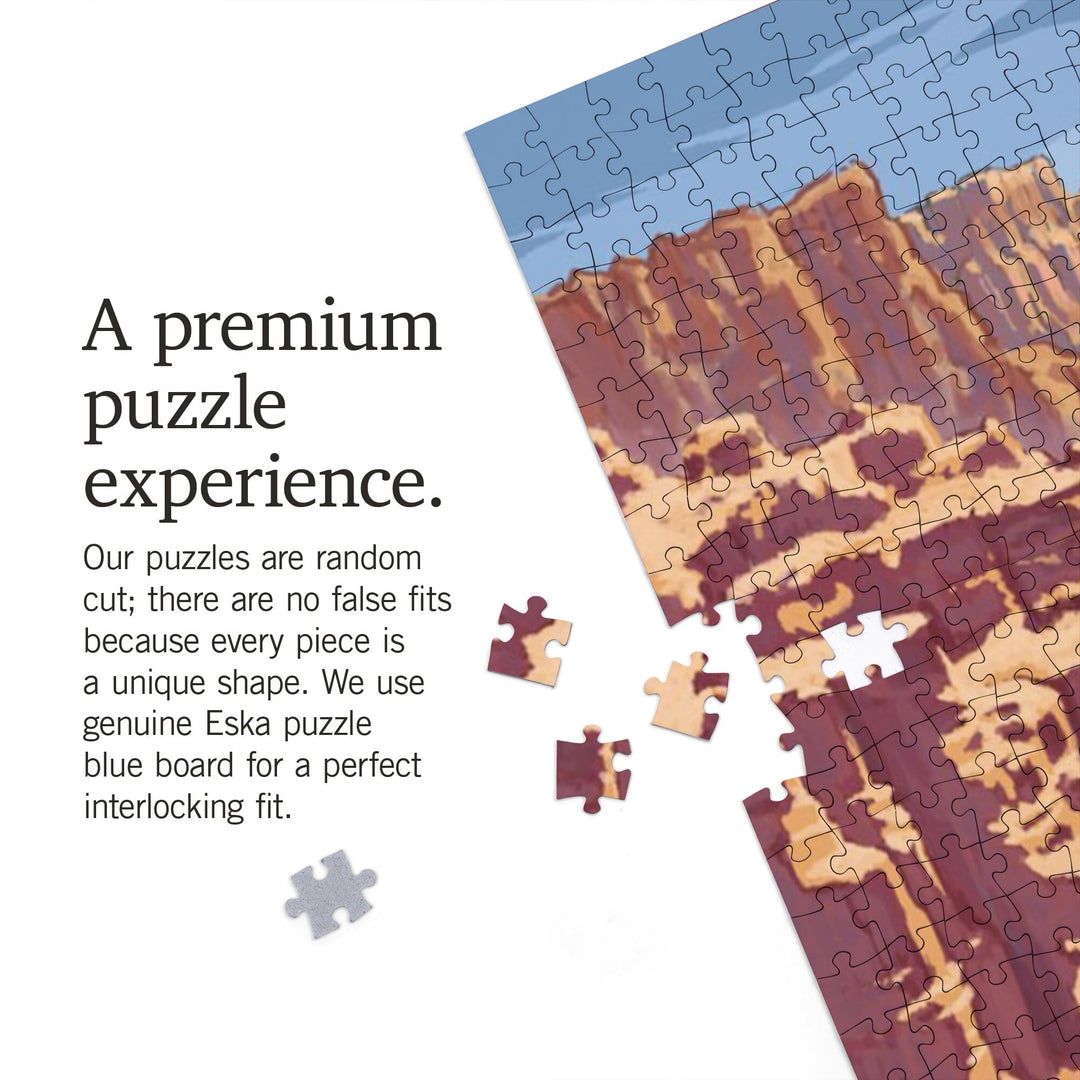 Bryce Canyon National Park, Utah, Painterly National Park Series, Jigsaw Puzzle Puzzle Lantern Press 