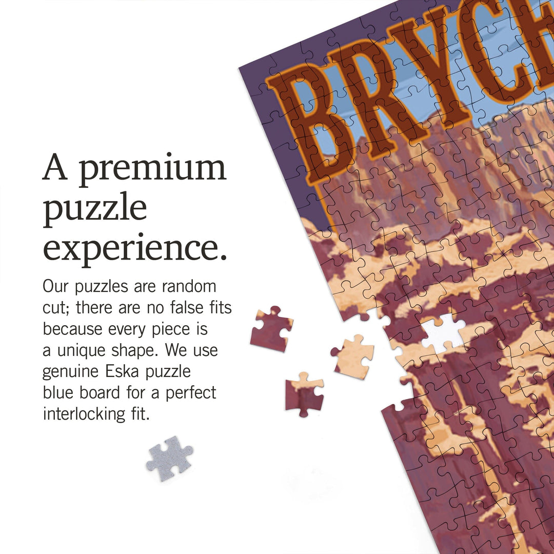 Bryce Canyon National Park, Utah, Scene #1, Painterly Series, Jigsaw Puzzle Puzzle Lantern Press 
