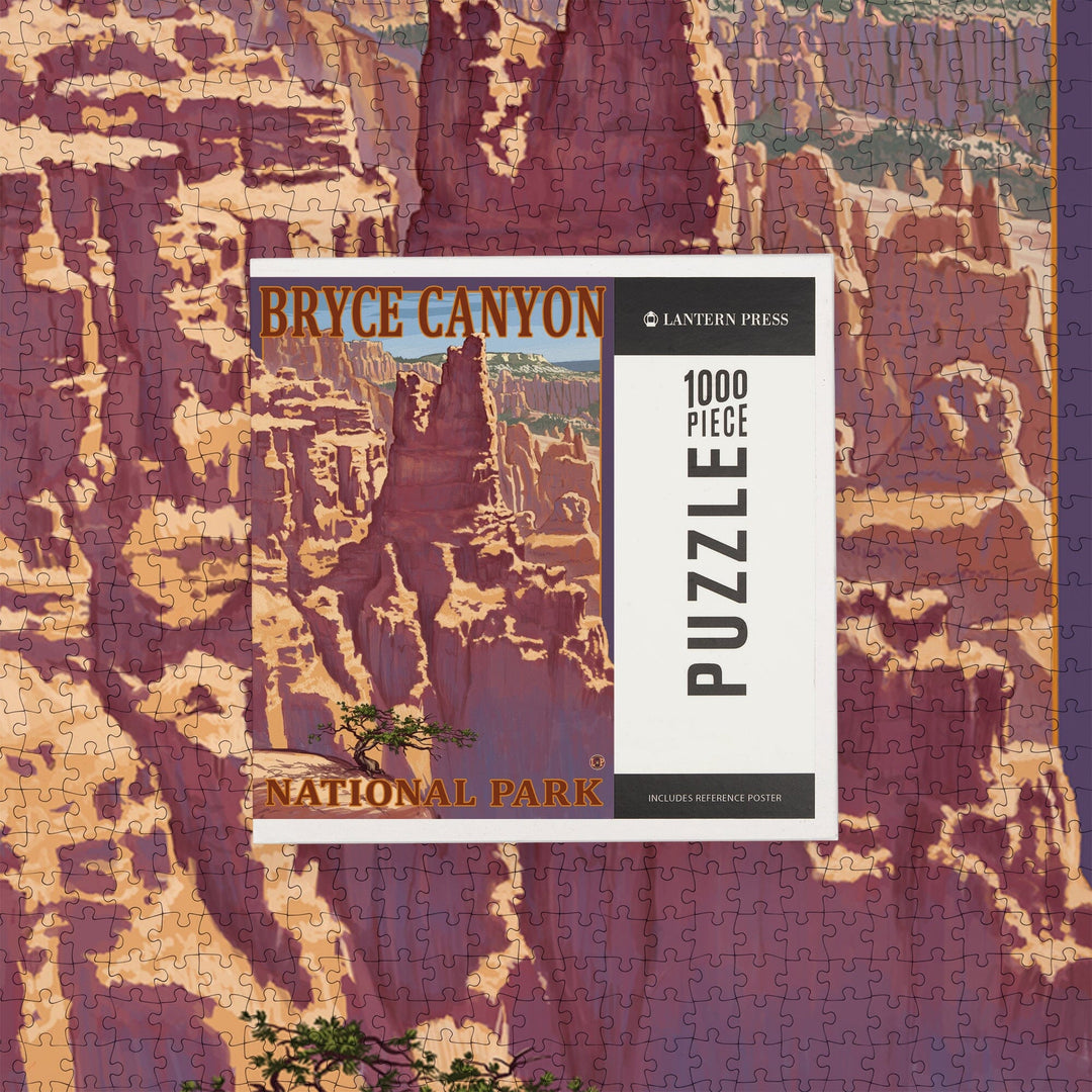 Bryce Canyon National Park, Utah, Scene #1, Painterly Series, Jigsaw Puzzle Puzzle Lantern Press 
