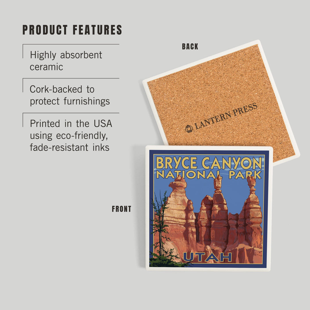 Bryce Canyon National Park, Utah, Summer #2, Coasters Coasters Lantern Press 