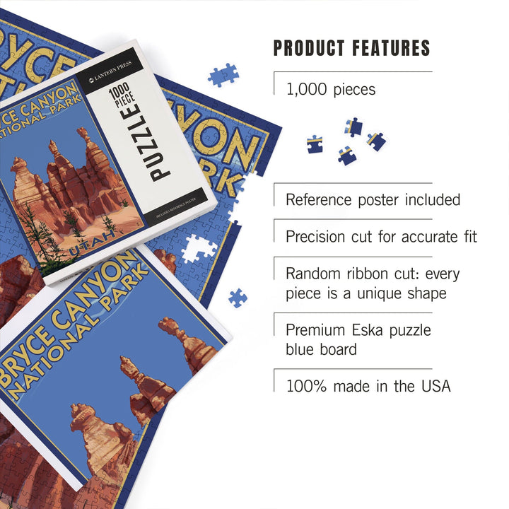 Bryce Canyon National Park, Utah, Summer #2, Jigsaw Puzzle Puzzle Lantern Press 