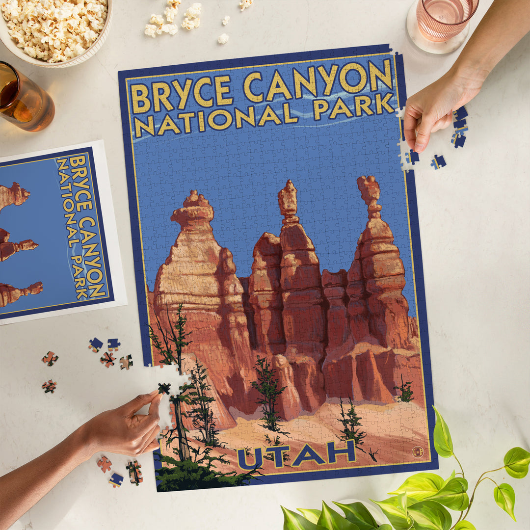 Bryce Canyon National Park, Utah, Summer #2, Jigsaw Puzzle Puzzle Lantern Press 