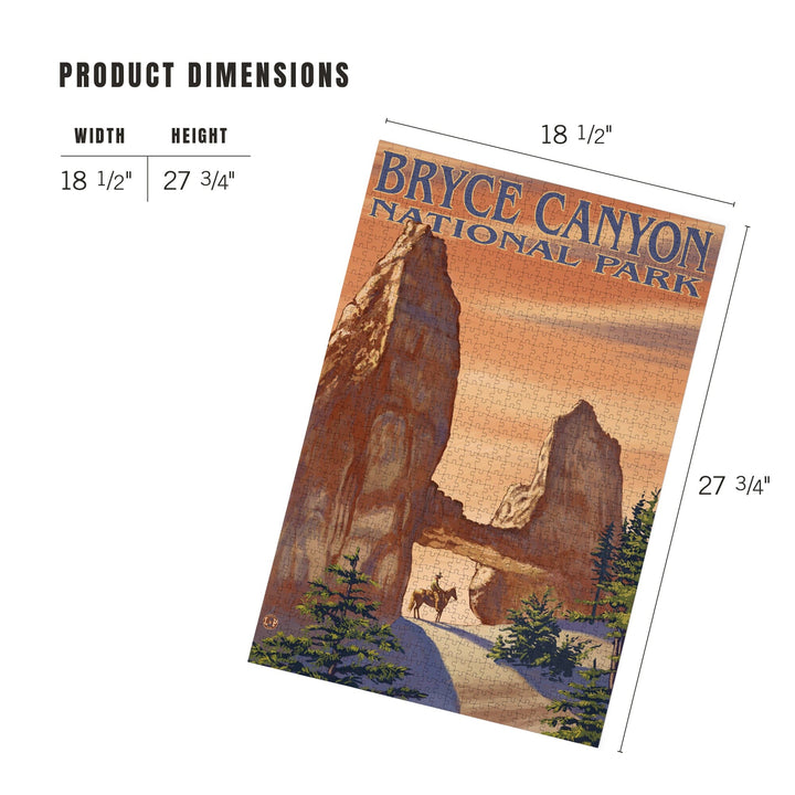 Bryce Canyon National Park, Utah, Tower Bridge, Painterly Series, Jigsaw Puzzle Puzzle Lantern Press 