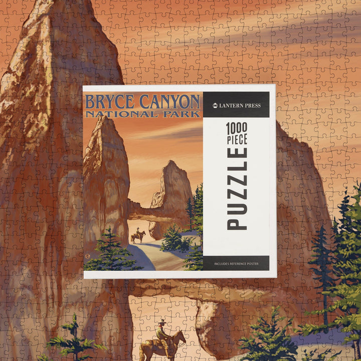 Bryce Canyon National Park, Utah, Tower Bridge, Painterly Series, Jigsaw Puzzle Puzzle Lantern Press 