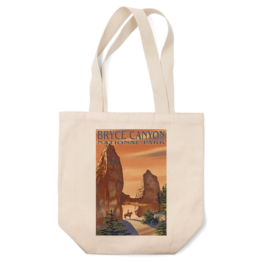 Bryce Canyon National Park, Utah, Tower Bridge, Painterly Series, Lantern Press Artwork, Tote Bag Totes Lantern Press 