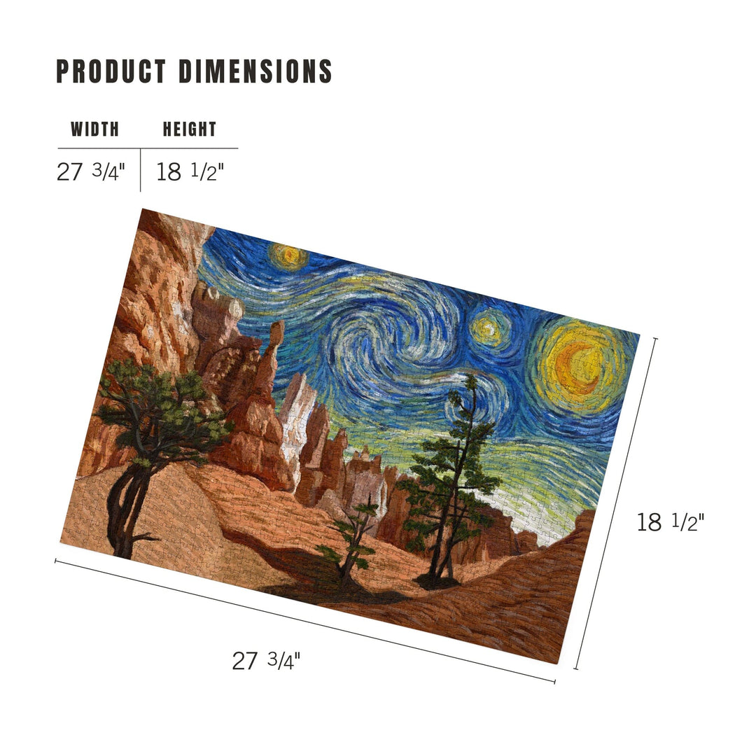 Bryce Canyon, Starry Night National Park Series, Jigsaw Puzzle Puzzle Lantern Press 