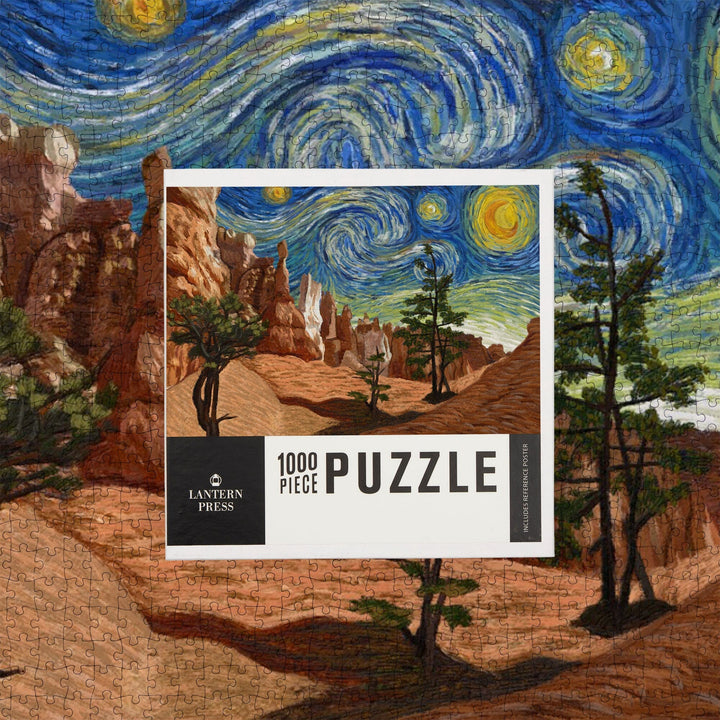 Bryce Canyon, Starry Night National Park Series, Jigsaw Puzzle Puzzle Lantern Press 
