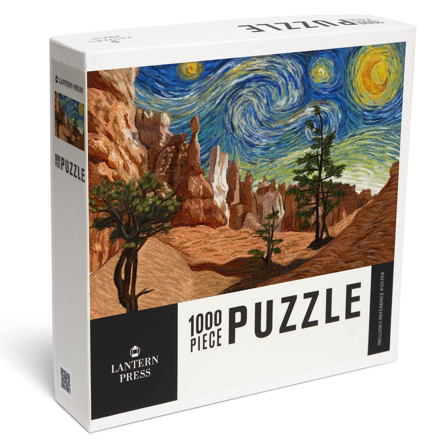 Bryce Canyon, Starry Night National Park Series, Jigsaw Puzzle Puzzle Lantern Press 