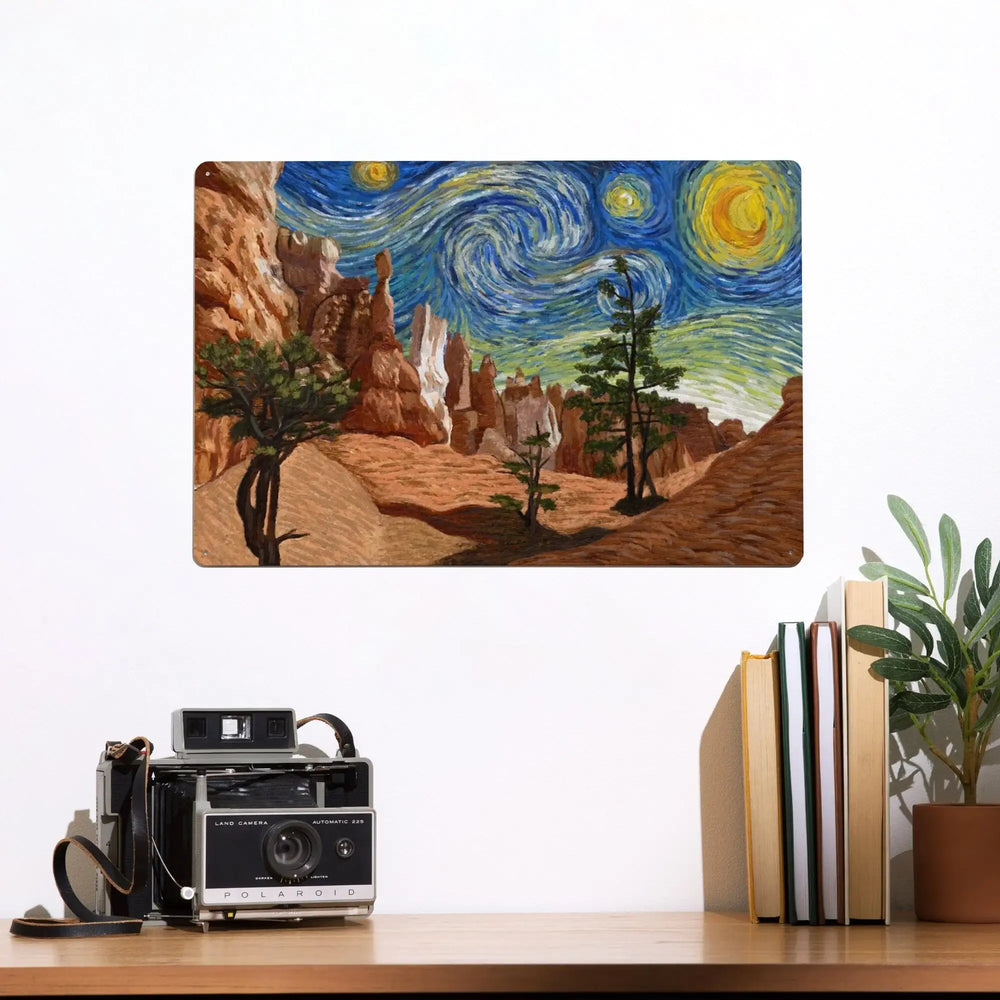 Bryce Canyon, Starry Night National Park Series Metal Lantern Press 