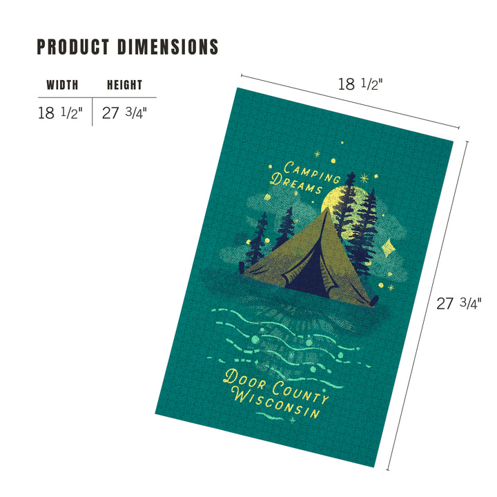 Door County, Wisconsin, Lake Life Series, Camping Dreams, Jigsaw Puzzle