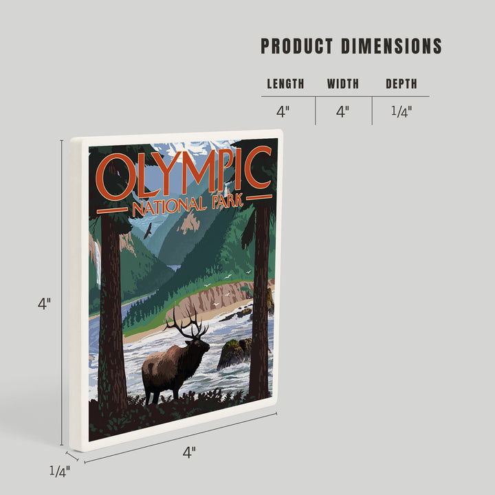 Olympic National Park, Washington, Grand Valley, Elk, Coasters