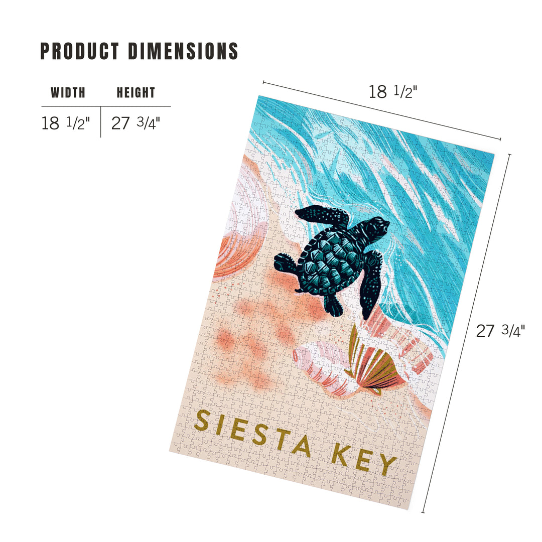 Key West, Florida, Courageous Explorer Collection, Turtle and Shells, Safely to Sea, Jigsaw Puzzle