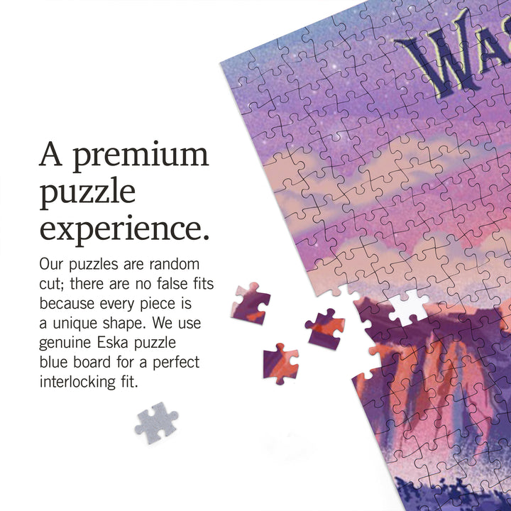 Washington, Lithograph, Apres Ski, 1000 Piece Jigsaw Puzzle