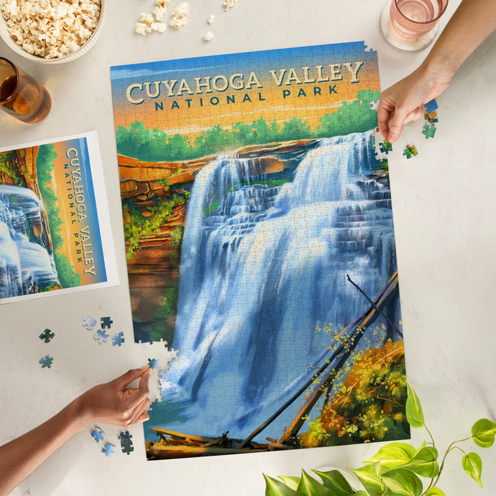 Cuyahoga Valley National Park, Ohio, Oil Painting, Jigsaw Puzzle