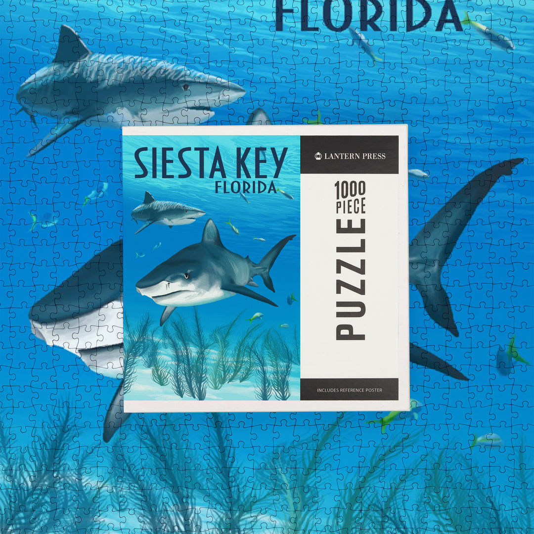 Siesta Key, Florida, Sharks, Jigsaw Puzzle