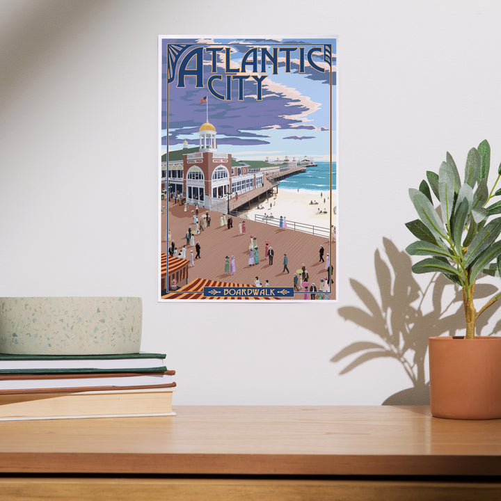Atlantic City, New Jersey, Boardwalk, Art & Giclee Prints
