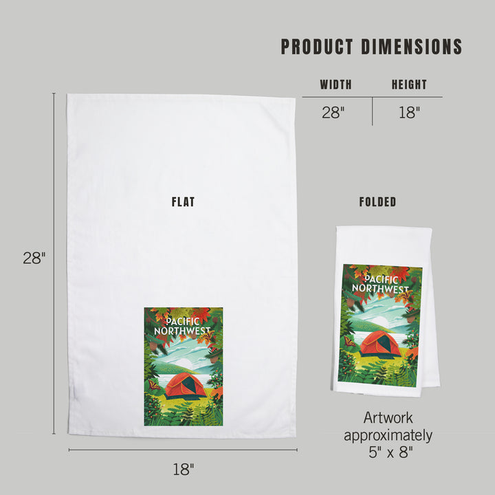 Pacific Northwest, Peek That View, Tent Camping, Fall Colors, Organic Cotton Kitchen Tea Towels