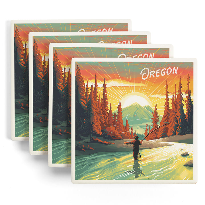 Oregon, This is Living, Fishing, Mountain, Coasters