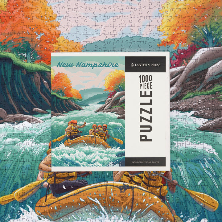 New Hampshire, Seek Adventure, River Rafting, Fall Colors, Jigsaw Puzzle