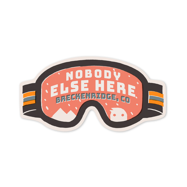 Breckenridge, Colorado, Snow Patrol Series, Nobody Else Here, Contour, Vinyl Sticker