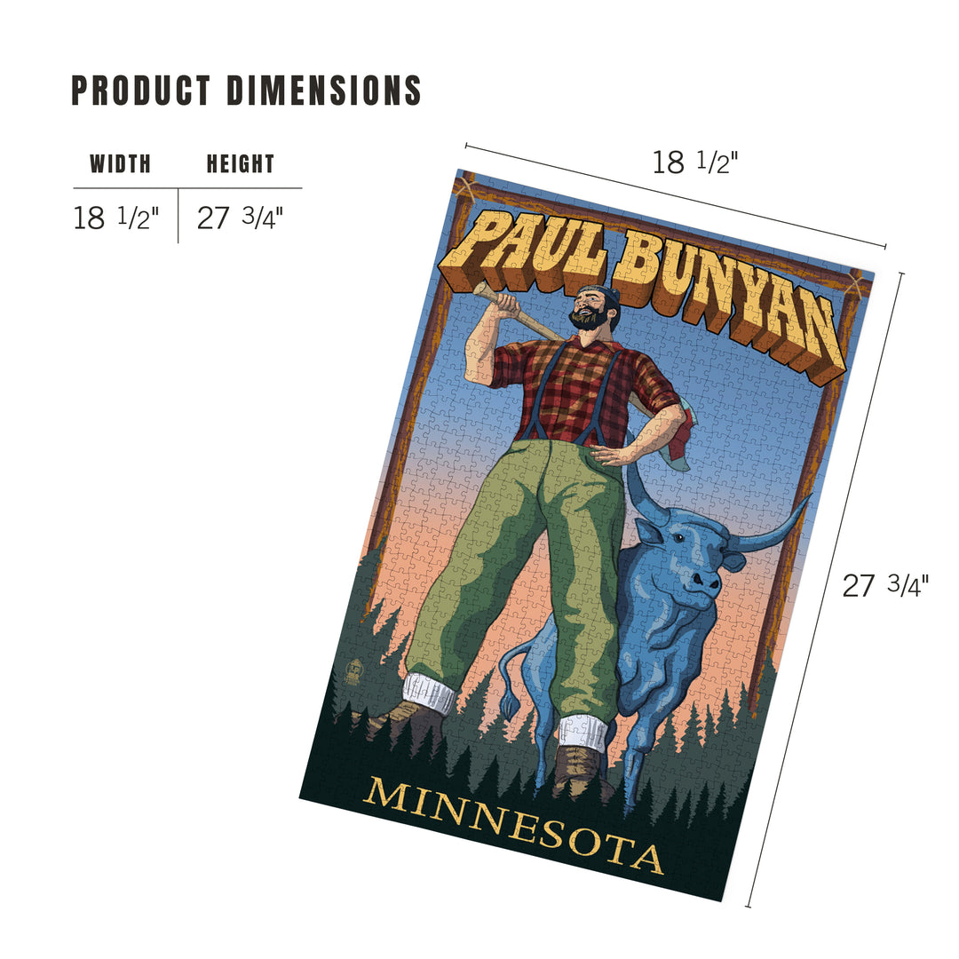 Minnesota, Paul Bunyan, Jigsaw Puzzle