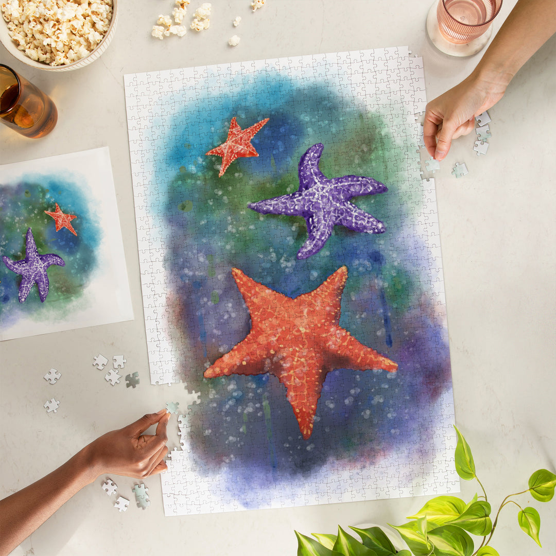 Starfish, Watercolor, Jigsaw Puzzle