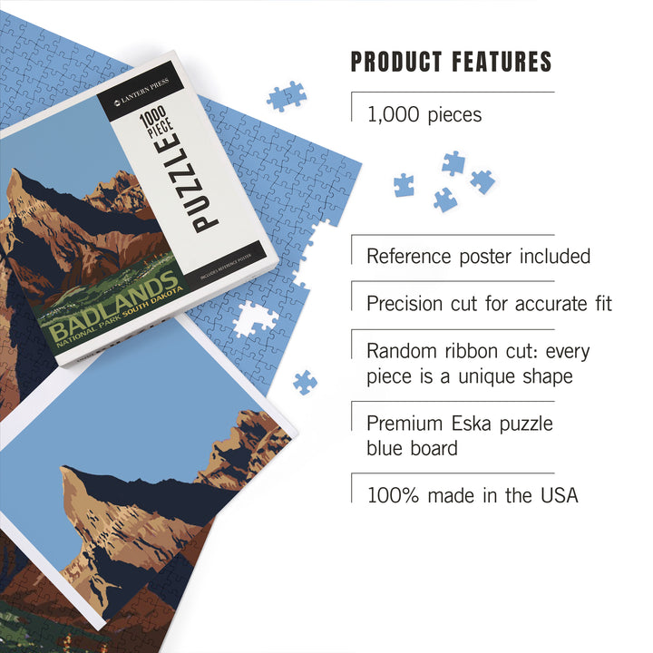 Badlands National Park, South Dakota, Jigsaw Puzzle