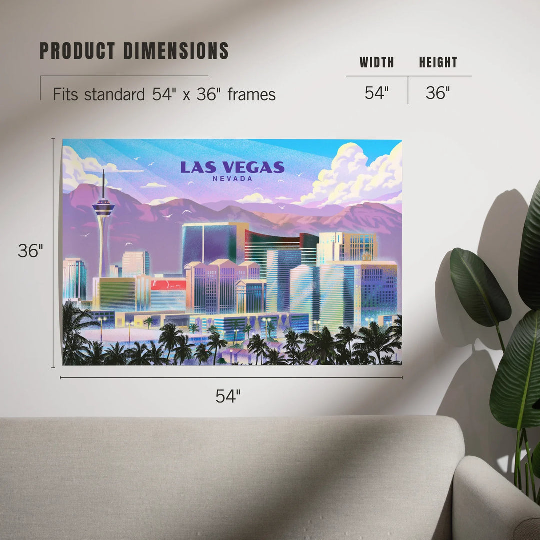 Las Vegas, Nevada, Lithograph, City Series, Art & Giclee Prints