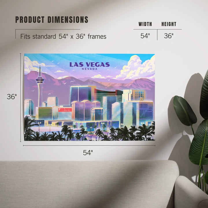 Las Vegas, Nevada, Lithograph, City Series, Art & Giclee Prints