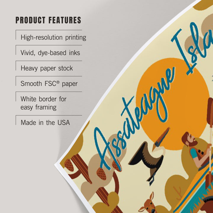 Assateague Island, Geometric, Art & Giclee Prints