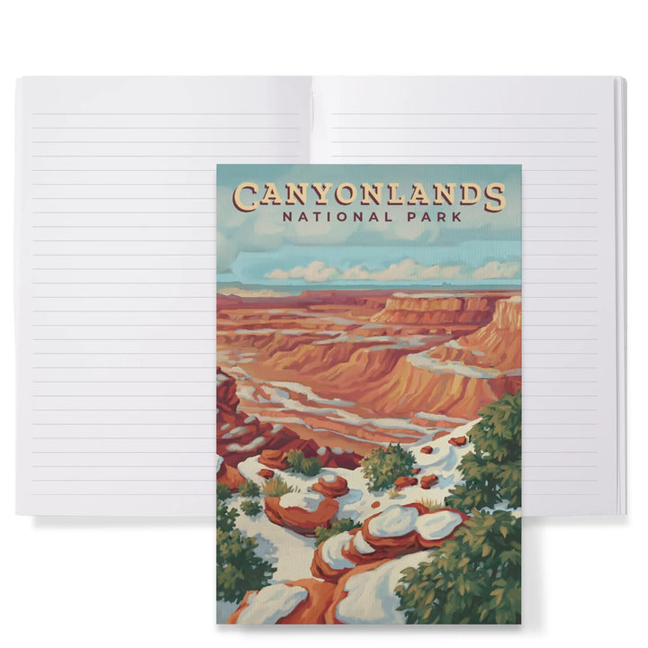 Lined 6x9 Journal, Canyonlands National Park, Utah, Oil Painting, Lay Flat, 193 Pages, FSC paper