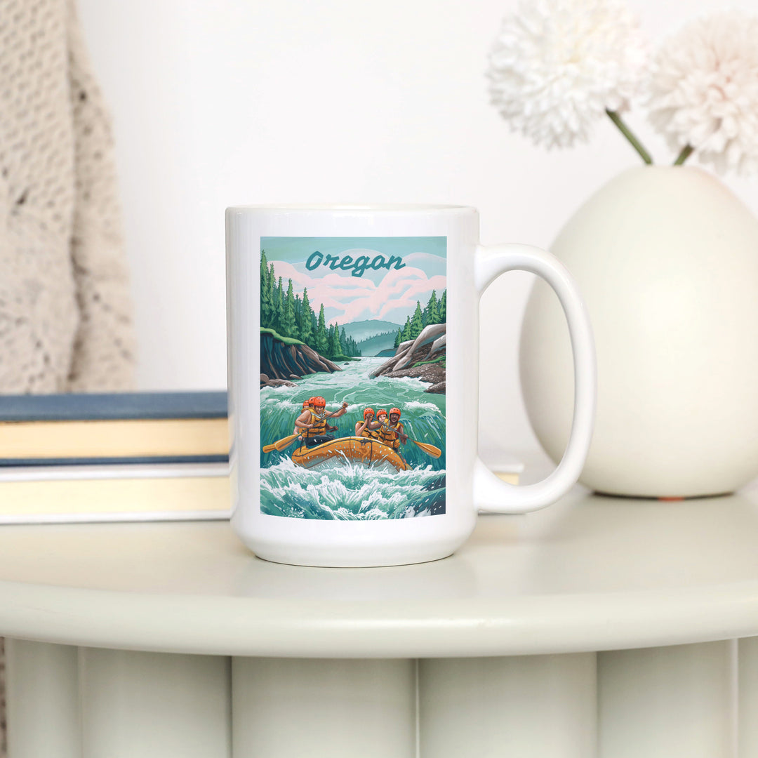 Oregon, Seek Adventure, River Rafting, Ceramic Mug