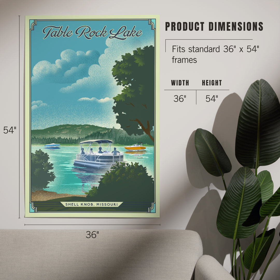 Shell Knob, Missouri, Table Rock Lake, Lithograph, Art & Giclee Prints