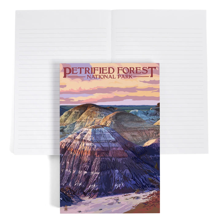 Lined 6x9 Journal, Petrified Forest National Park, Arizona, Chinle Formation, Lay Flat, 193 Pages, FSC paper