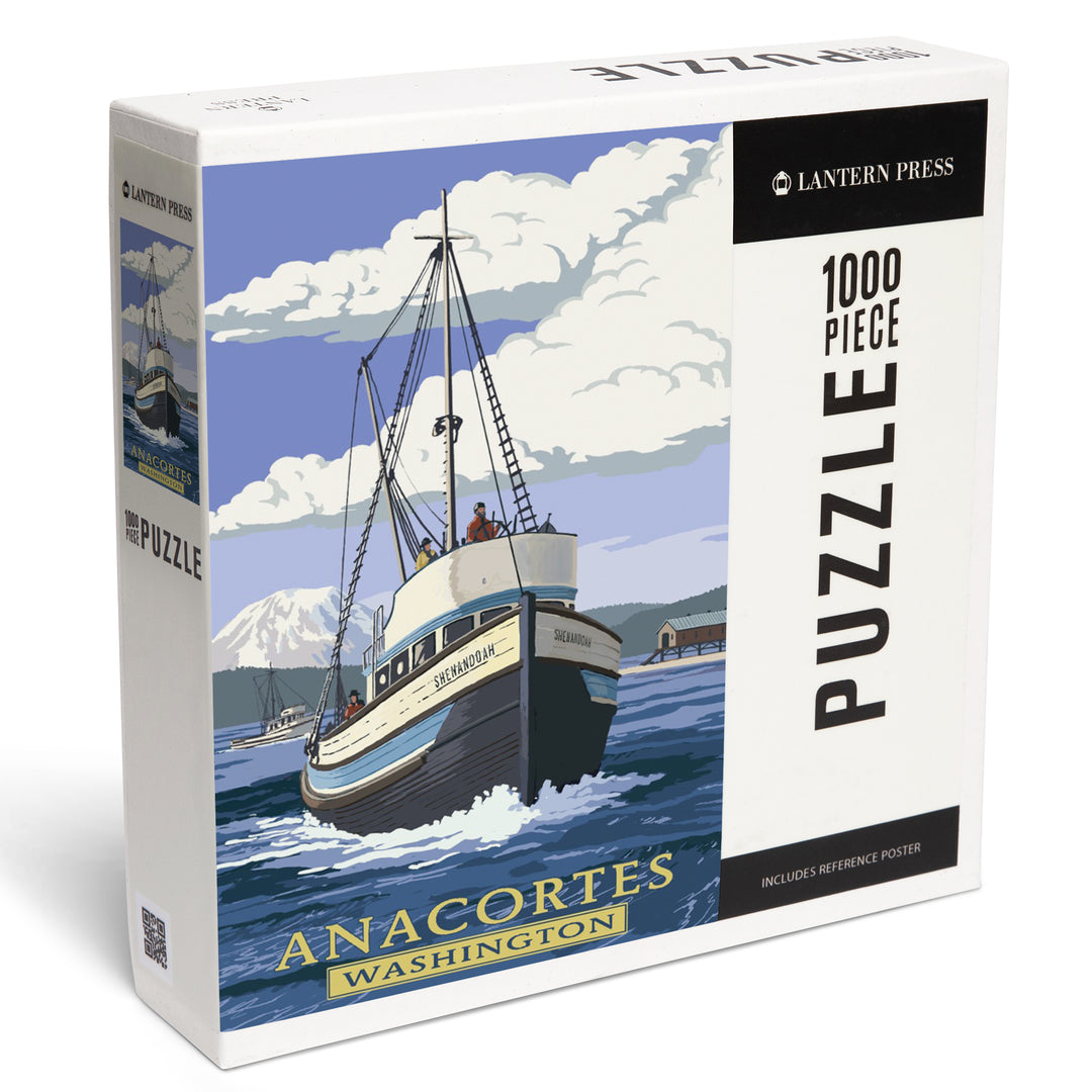 Anacortes, Washington, Painterly, Shenandoah, Jigsaw Puzzle