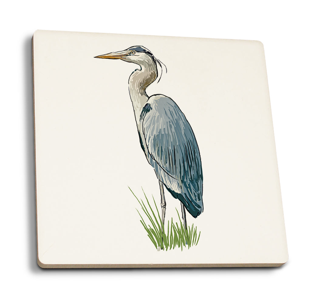 Blue Heron, Icon, Coaster Set