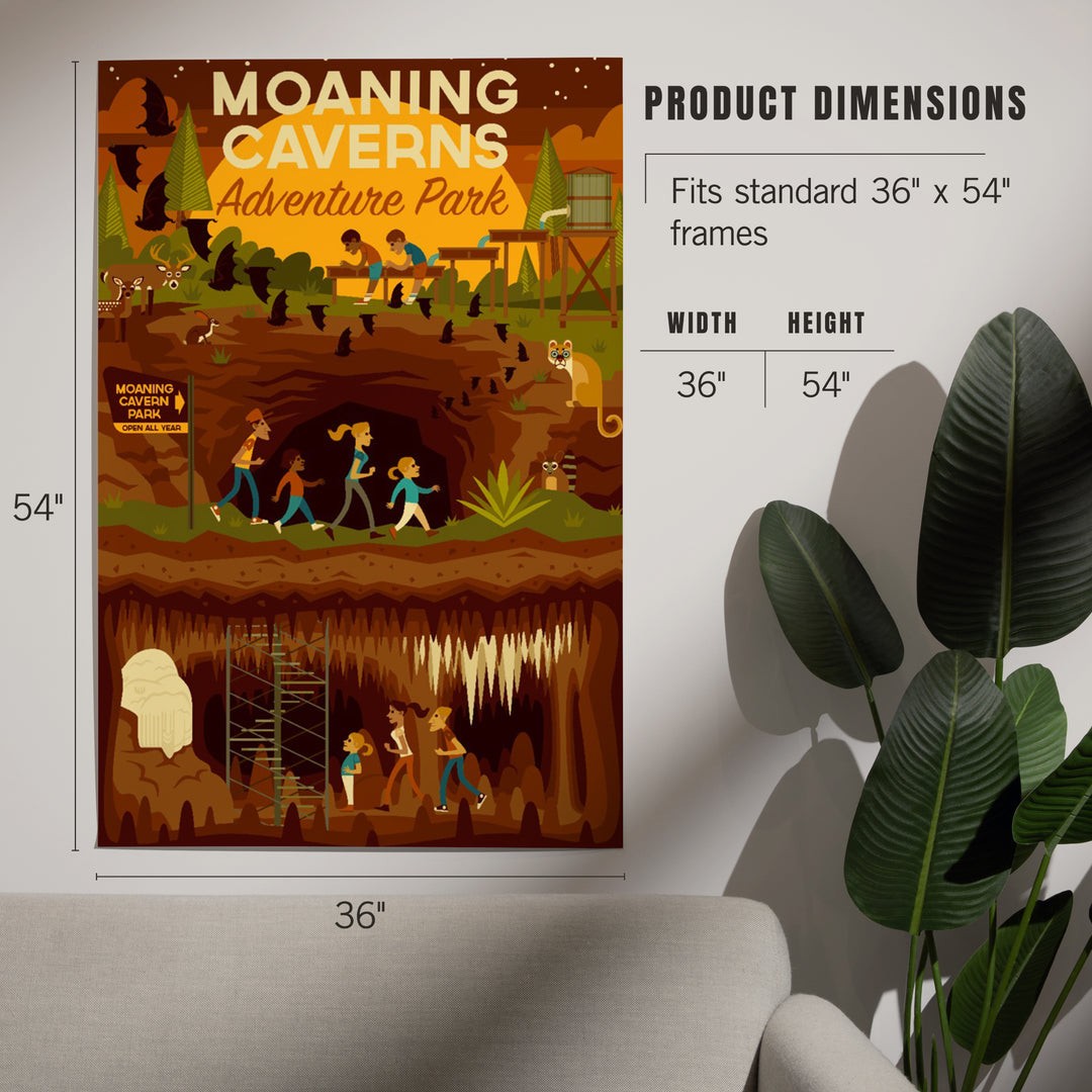 Moaning Caverns Adventure Park, California, Geometric art prints, metal signs