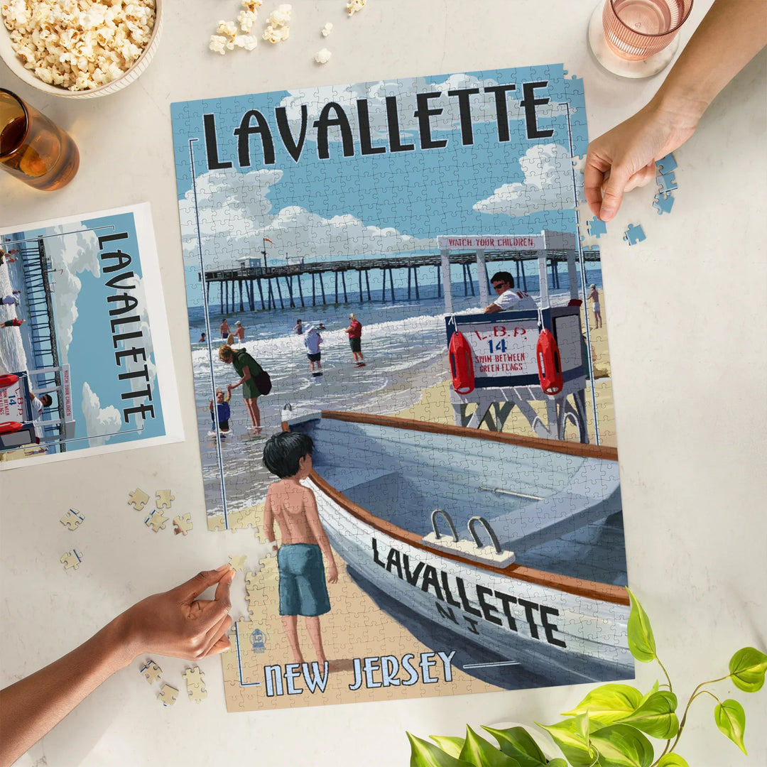 Lavallette, New Jersey, Lifeguard Stand, 1000 Piece Jigsaw Puzzle