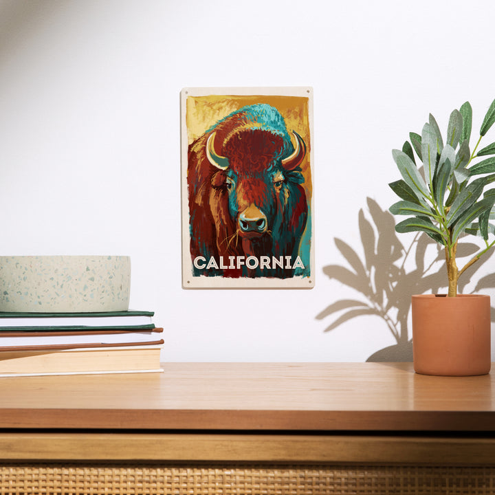 California, Vivid, Bison, Wood Signs and Postcards