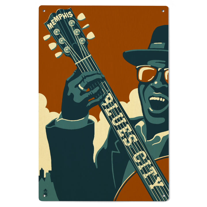 Memphis, Tennessee, Blues City, Lantern Press Artwork, Wood Signs and Postcards