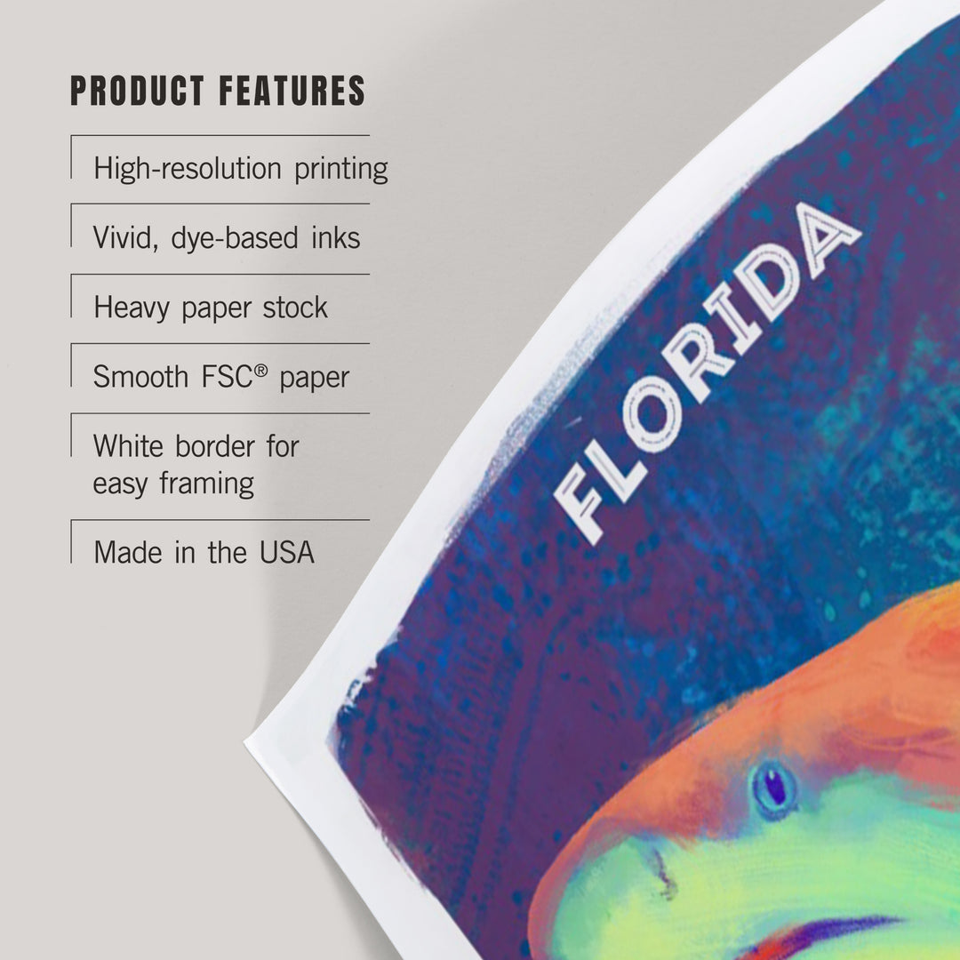 Florida, Vivid, Blacktip Shark, Art & Giclee Prints